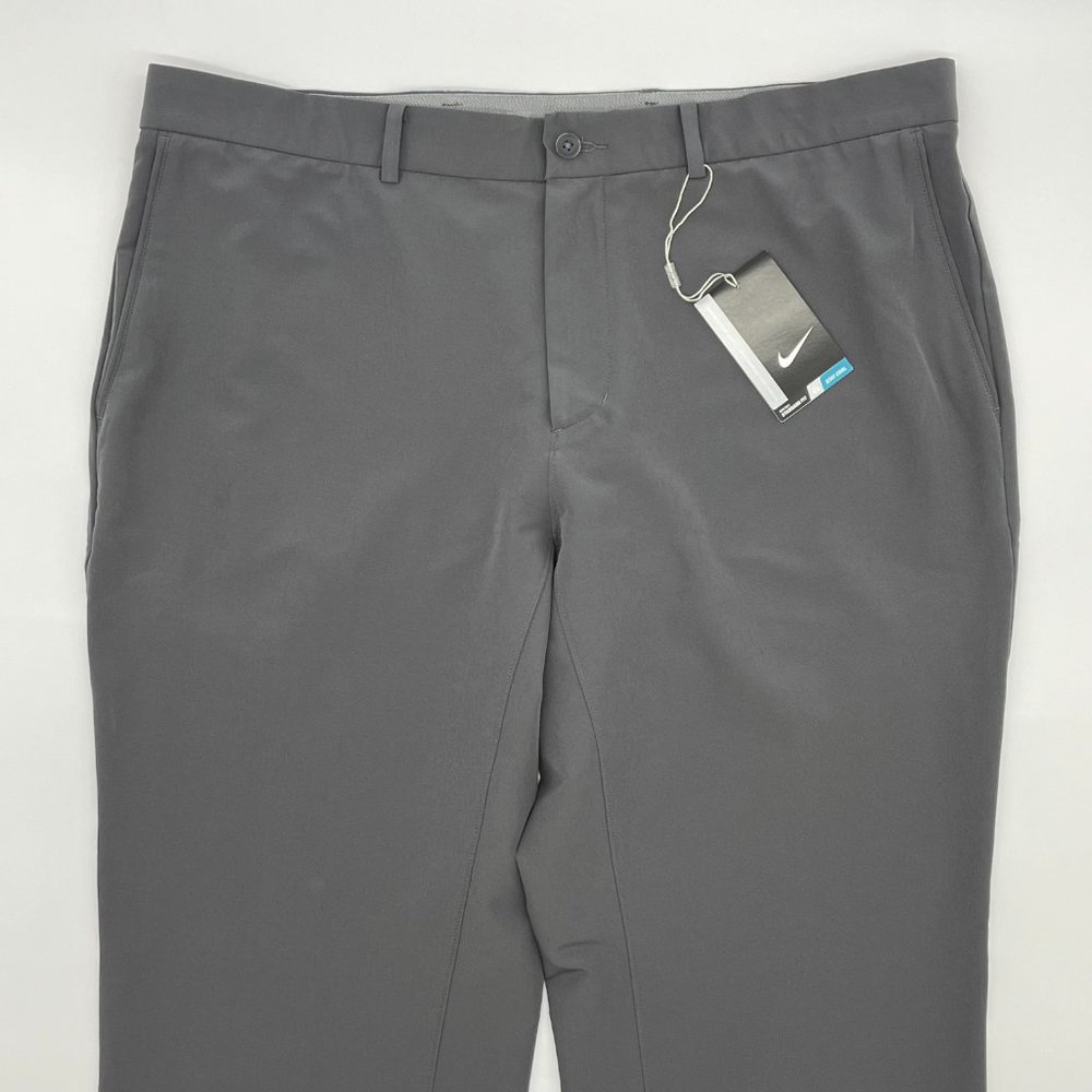 Nike Men's Dri-fit Standard Fit Flex Hybrid Golf Pants Grey 38x30